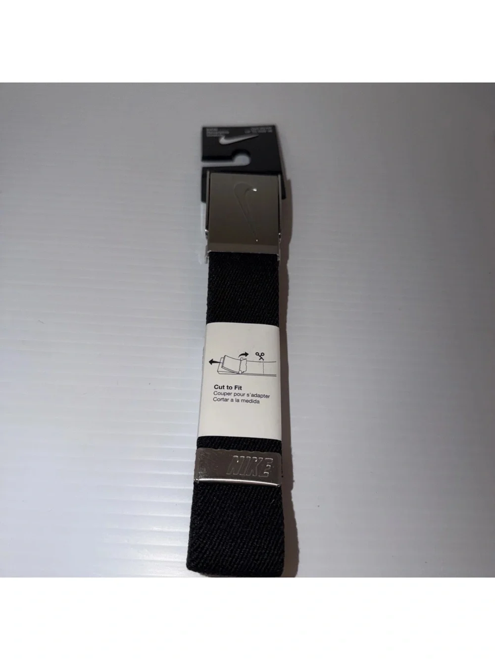 Nike Kids Reversible Stretch Belt Cut To Fit Up To Size 36 Black/Gray